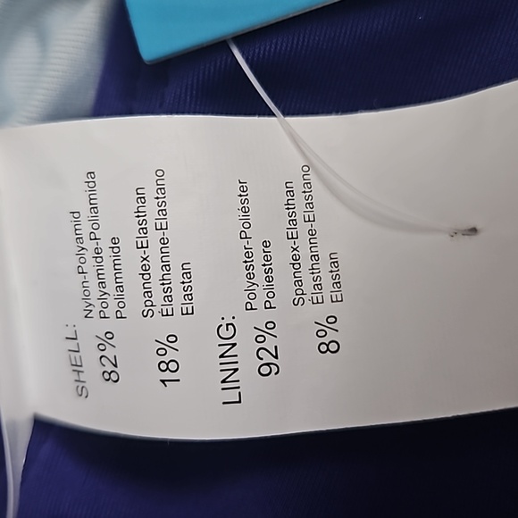 CUPSHE  Women Bathing Suit Twist Front Cutout Adjustable Strap Blue - Picture 7 of 9